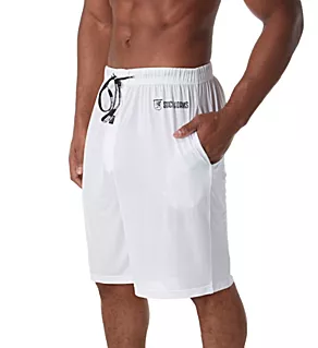 Moisture Wicking ComfortBlend Lounge Short WHT 2XL