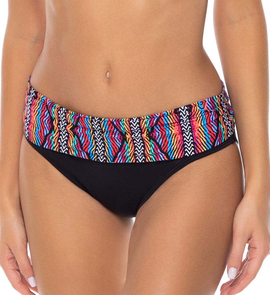 Playa Stripe Unforgettable Fold Brief Swim Bottom