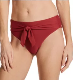 Tuscan Red Tessa Tie High Rise Swim Bottom