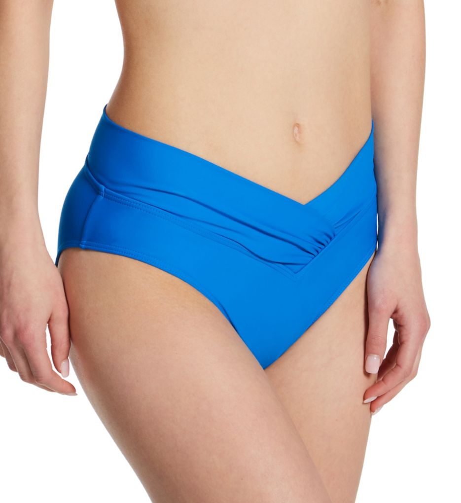 Electric Blue Summer Lovin V-Front Swim Bottom