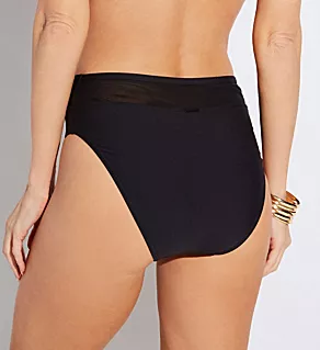 Black Annie High Waist Swim Bottom Black XL