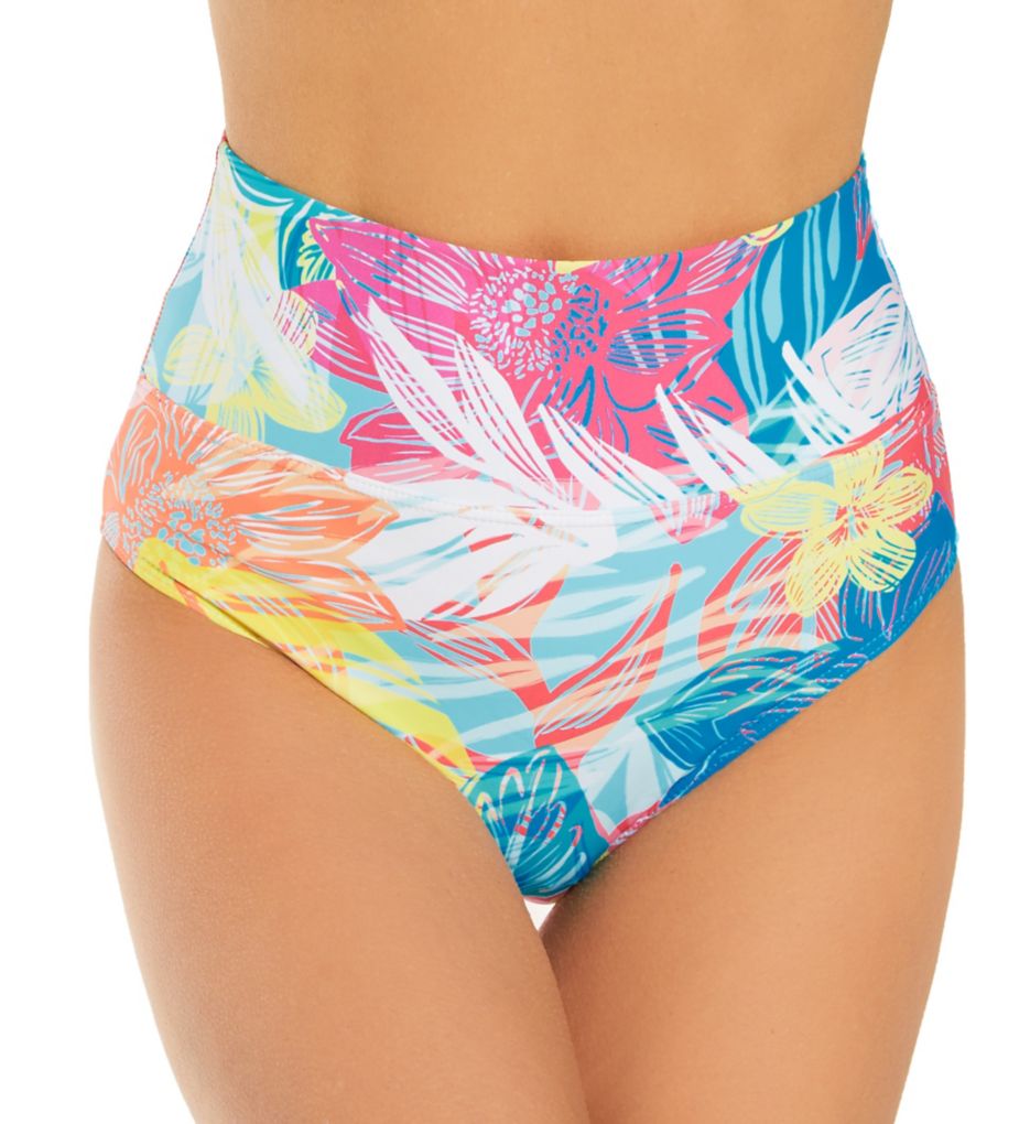 Hot Tropics Hannah High Waist Swim Bottom-fs