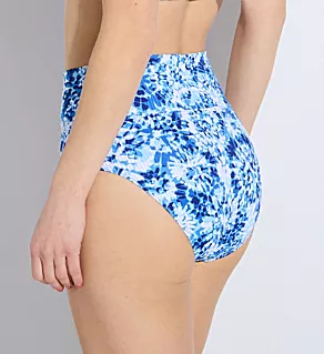Island Ink Rib Hannah High Waist Swim Bottom Island Ink Rib S