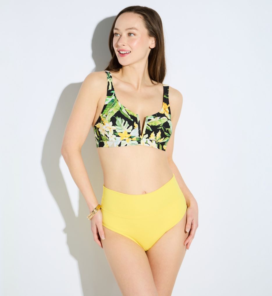 Sunsets Pineapple Crepe Hannah High Waist Swim Bottom 33BPC - Image 5