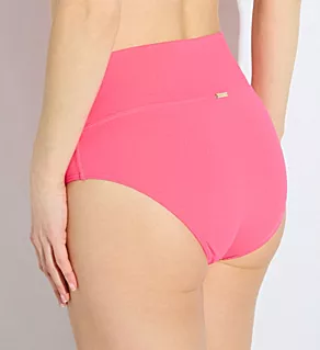 Posy Pink Crepe Hannah High Waist Swim Bottom