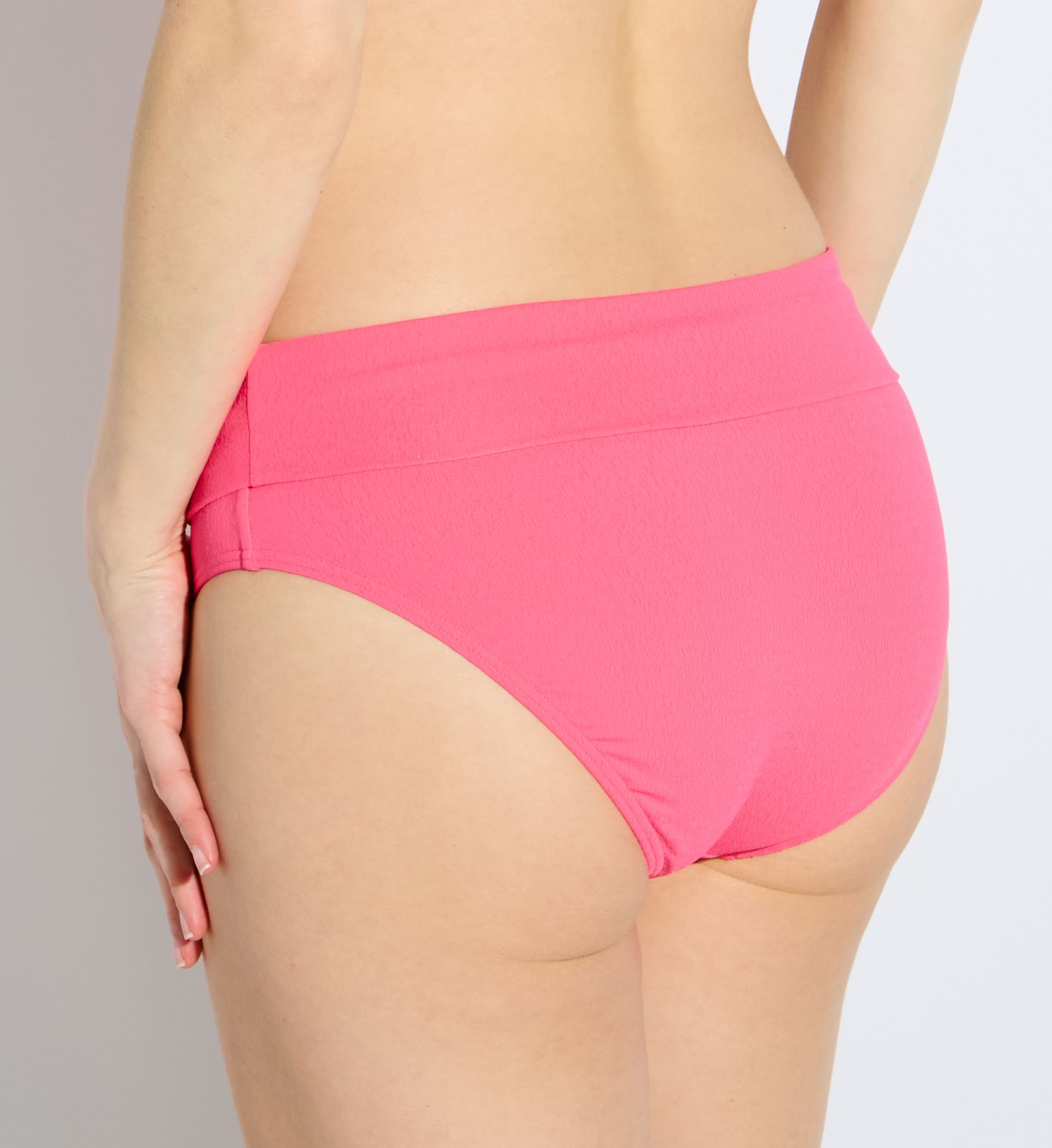 Sunsets Posy Pink Crepe Hannah High Waist Swim Bottom 33BPPC - Image 3