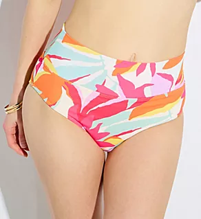 Tropicolor Crepe Hannah High Waist Swim Bottom Tropicolor Crepe XL