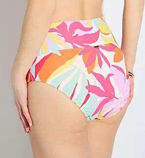 Tropicolor Crepe Hannah High Waist Swim Bottom Tropicolor Crepe XL
