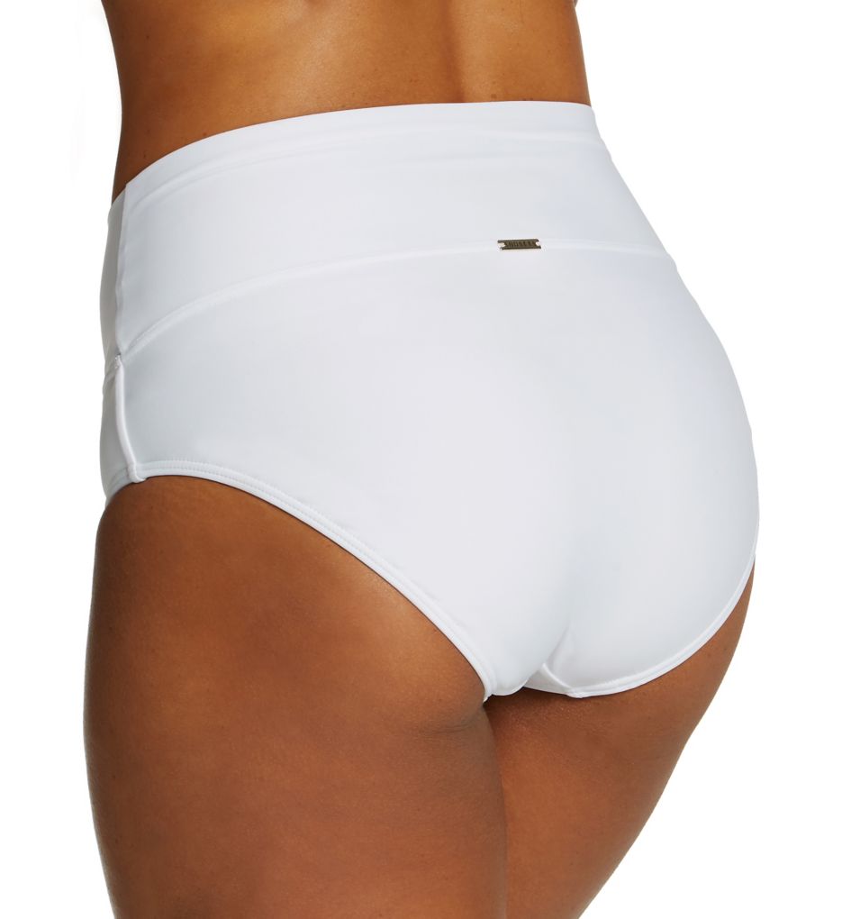 White Hannah High Waist Swim Bottom