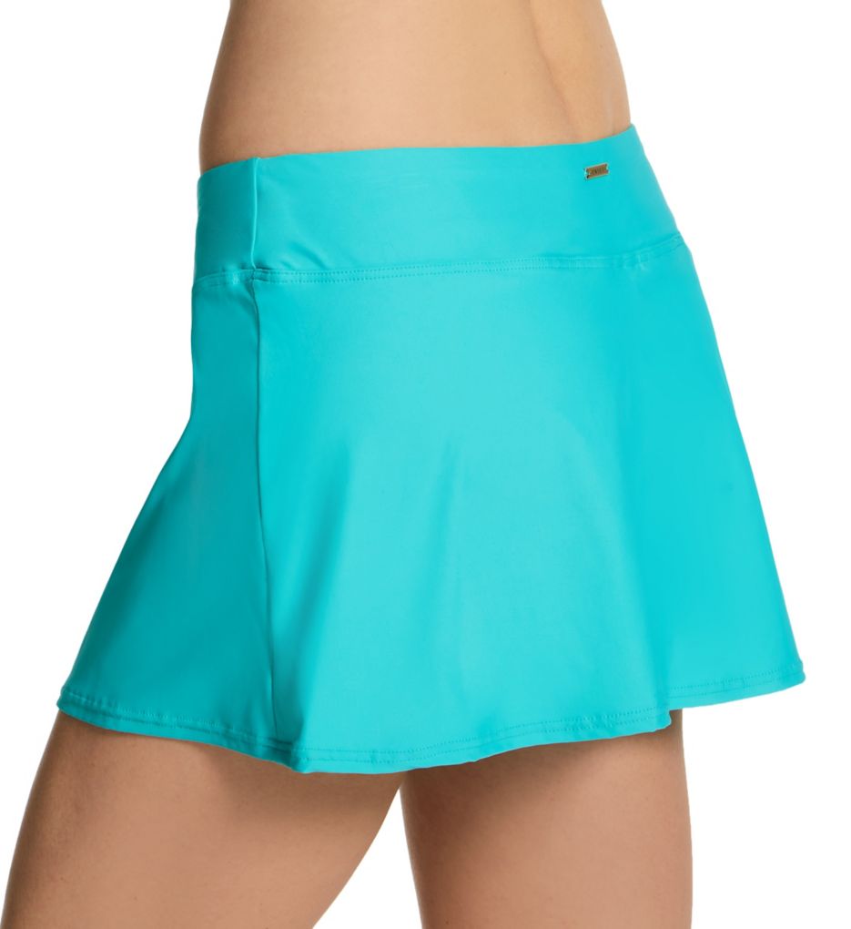 Seaside Aqua Sporty Skirt Swim Bottom