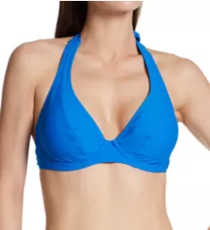 Electric Blue Muse Halter Swim Top Electric Blue 36F