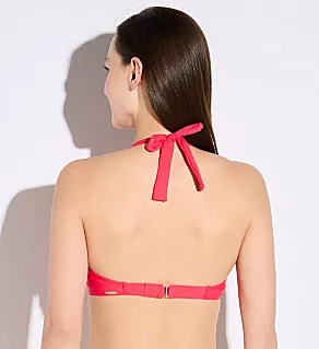 Geranium Muse Halter Underwire Swim Top Geranium 32D