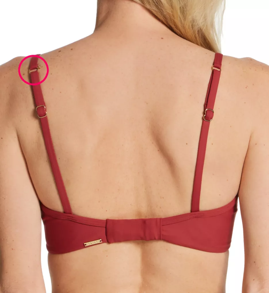 Sunsets Tuscan Red Crossroads Underwire Swim Top 52TR - Image 2