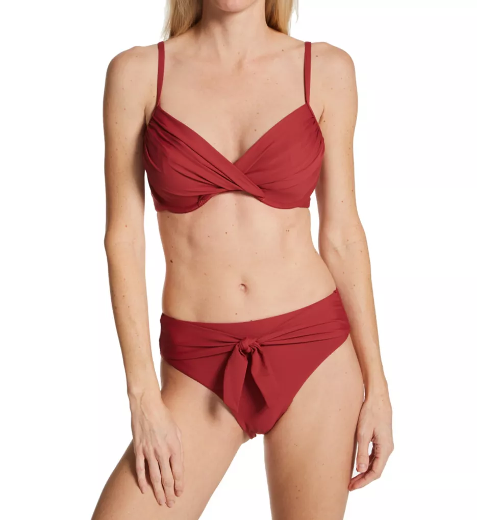 Sunsets Tuscan Red Crossroads Underwire Swim Top 52TR - Image 3