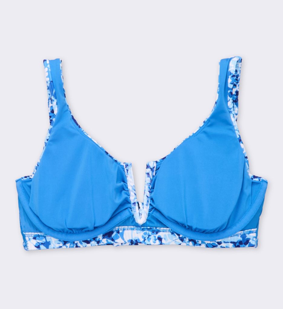 Sunsets Island Ink Rib Vienna V-Wire Swim Top 530IIR - Image 5