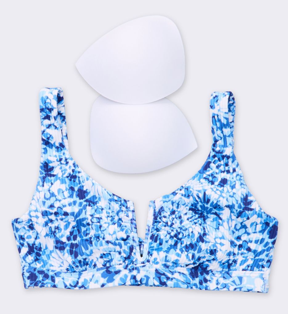Sunsets Island Ink Rib Vienna V-Wire Swim Top 530IIR - Image 6