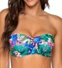 Sunsets Island Safari Iconic Twist Bandeau Swim Top 55IS