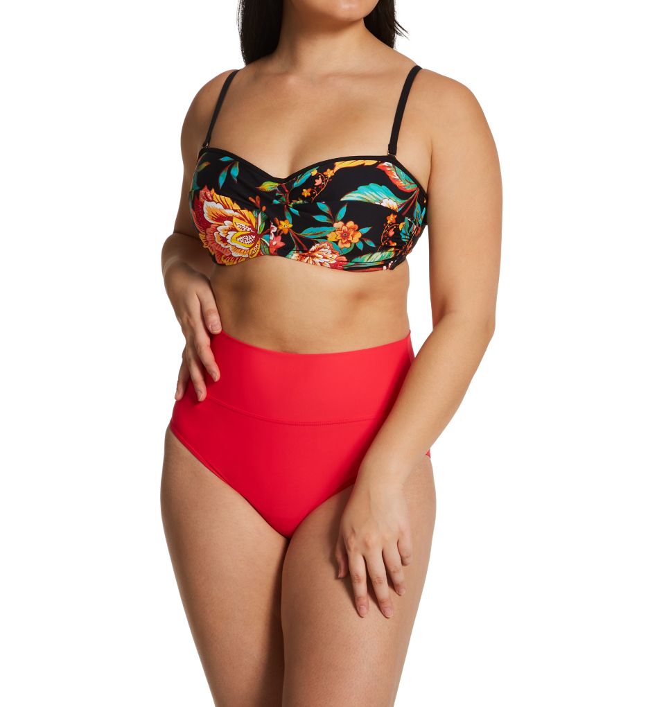 Midnight In Paris Iconic Twist Bandeau Swim Top-cs3