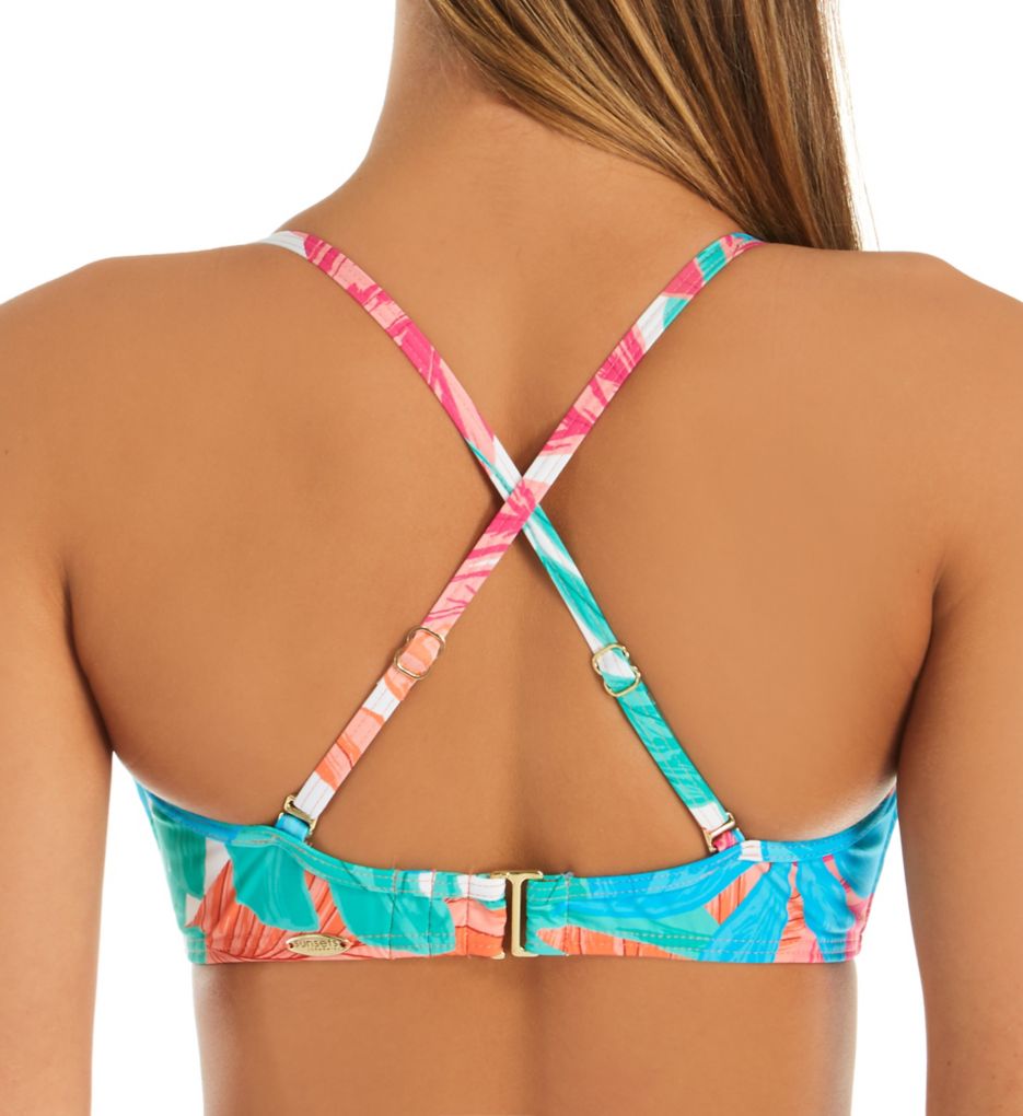 Tropicalia Iconic Twist Bandeau Swim Top-cs1