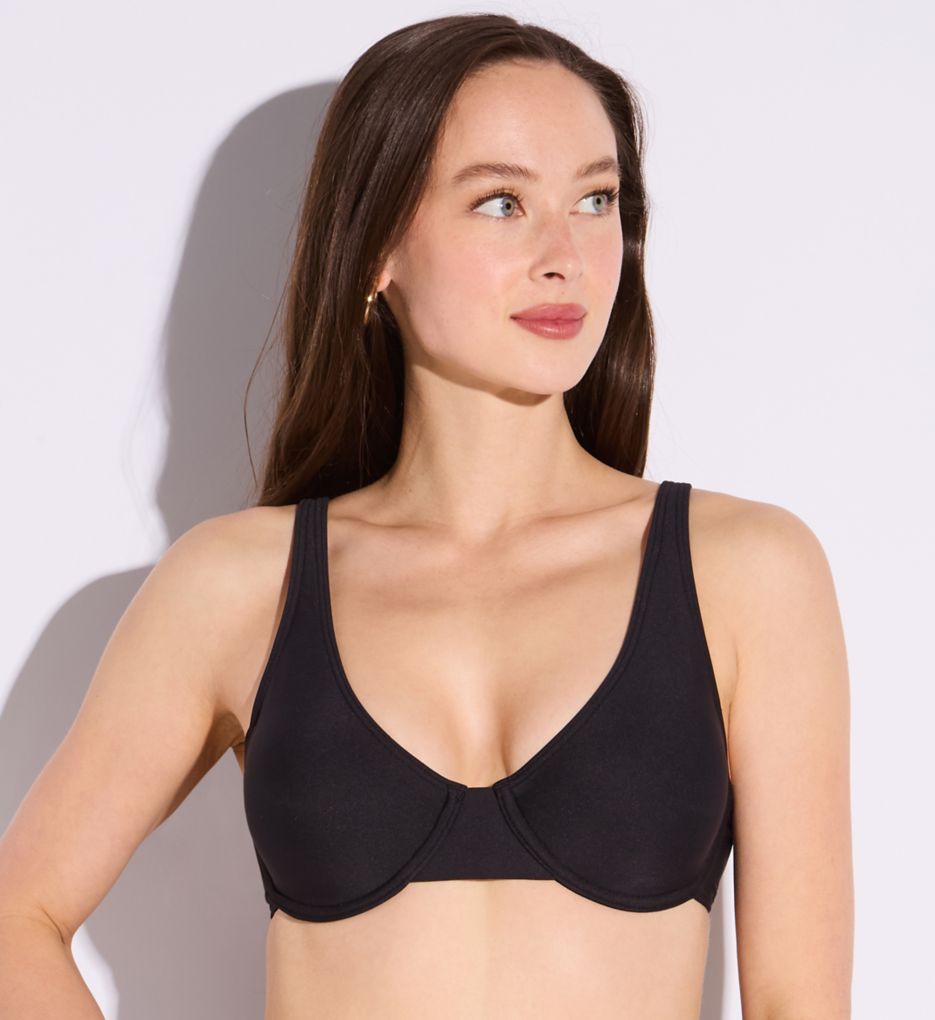 Sunsets Black Ally Underwire Swim Top 572B - Image 1