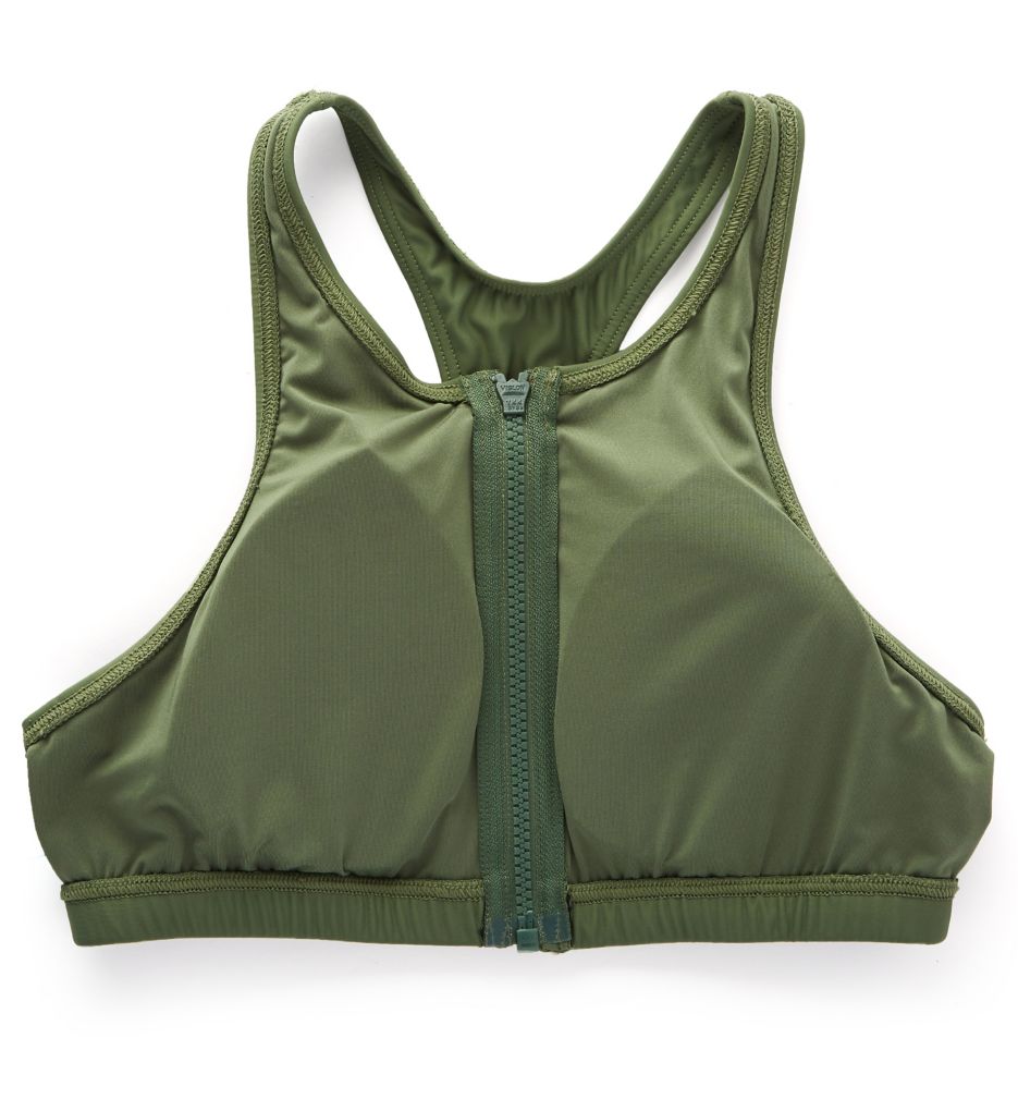 Olive Scuba Swim Top-cs3