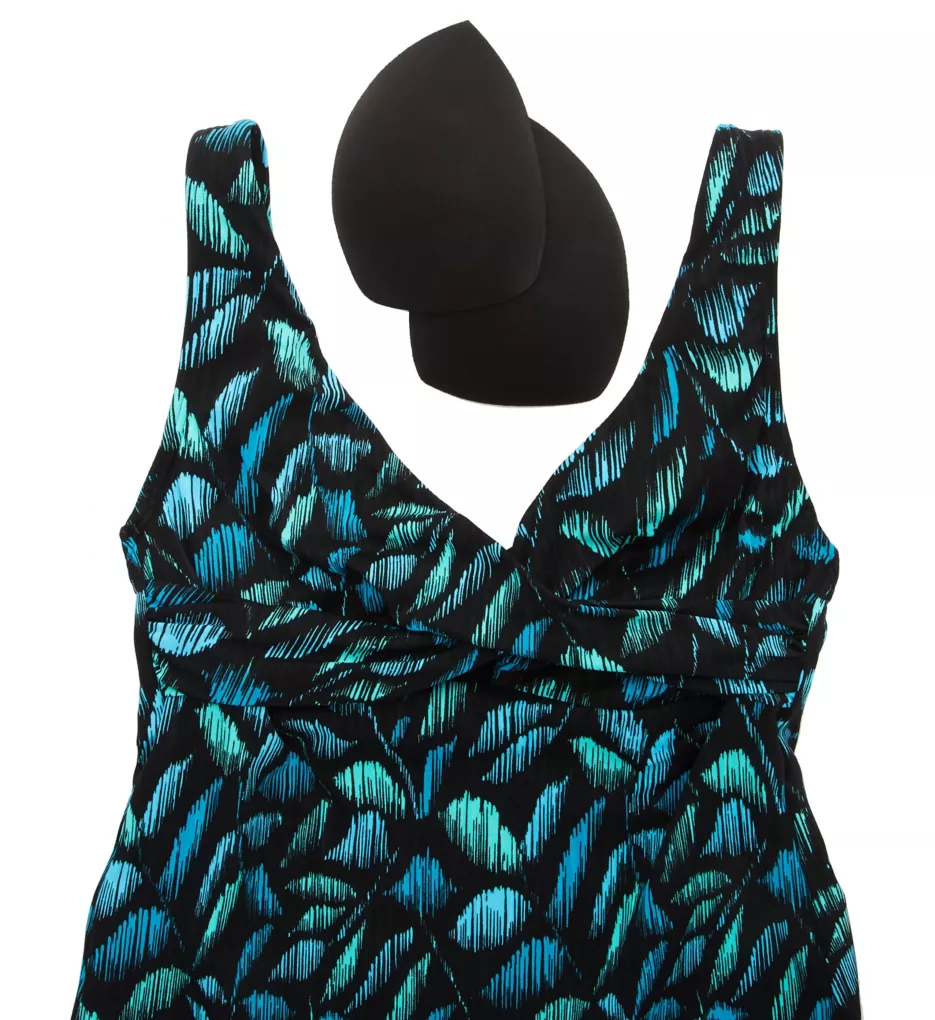 Sunsets Cascade Seagrass Texture Elsie Tankini Swim Top 738CST - Image 8