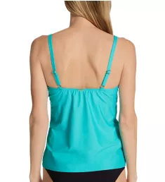 Seaside Aqua Avery Tankini Swim Top