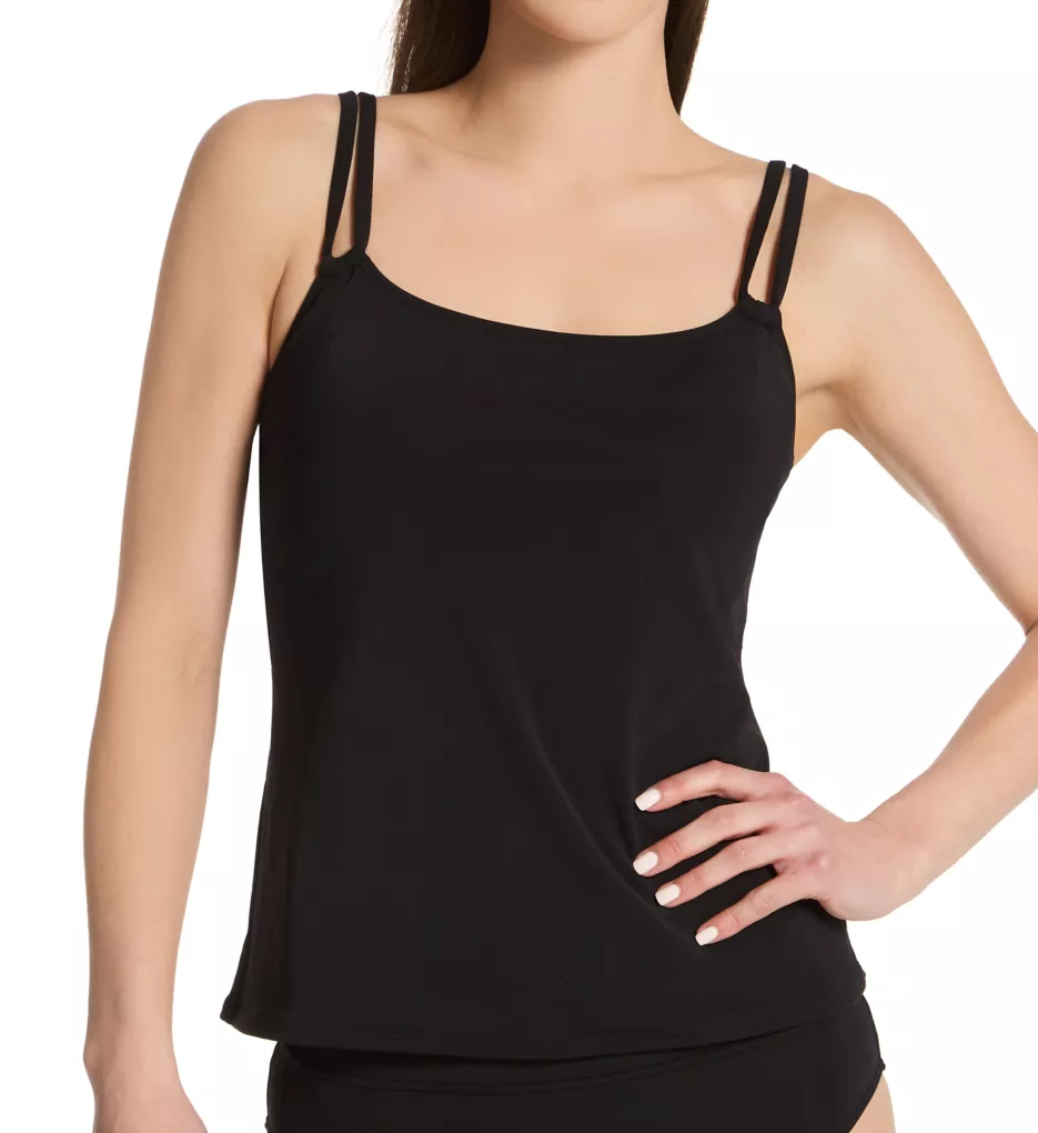 Sunsets Forever D/DD Cup Underwire Tankini Top - Black – Sylvia's Sport &  Resort