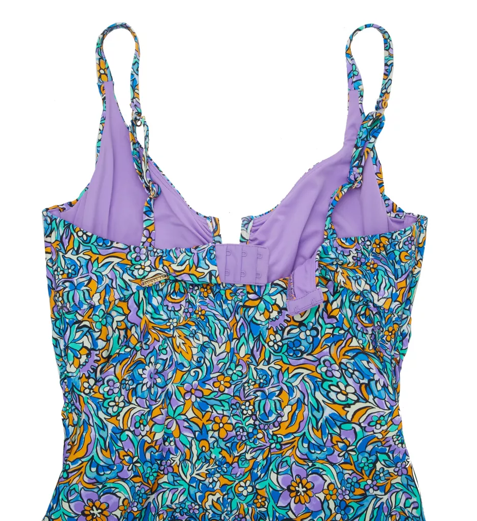 Sunsets Pansy Fields Zuri V-Wire Tankini Swim Top 757PF - Image 6