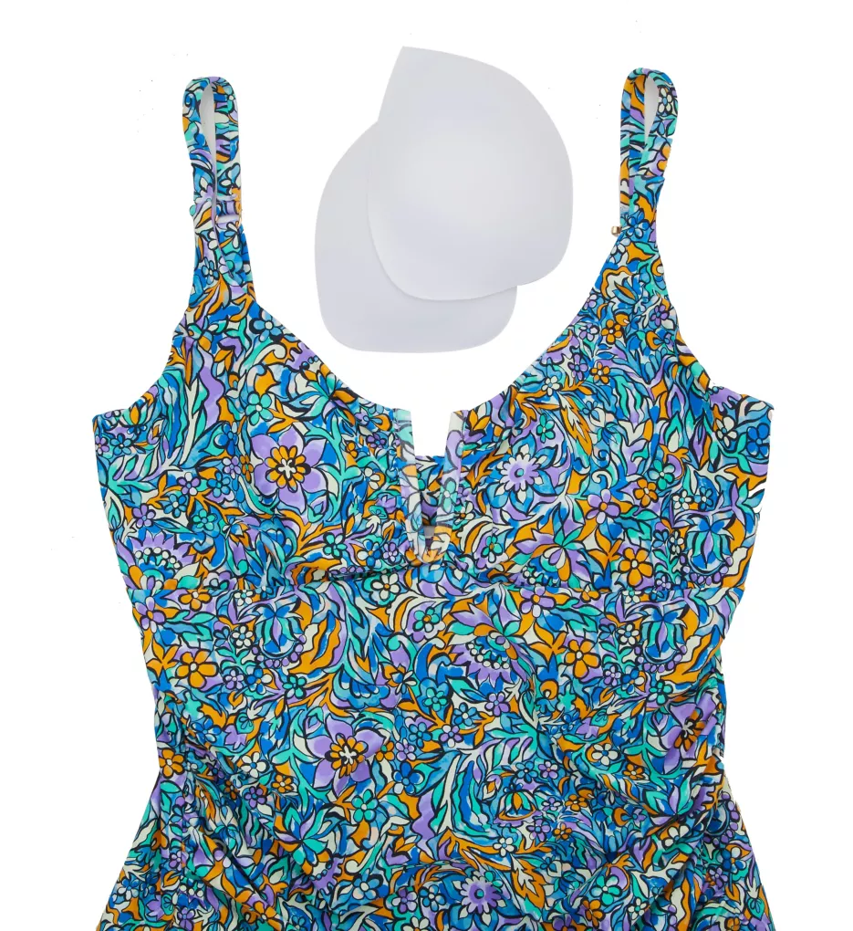 Sunsets Pansy Fields Zuri V-Wire Tankini Swim Top 757PF - Image 8