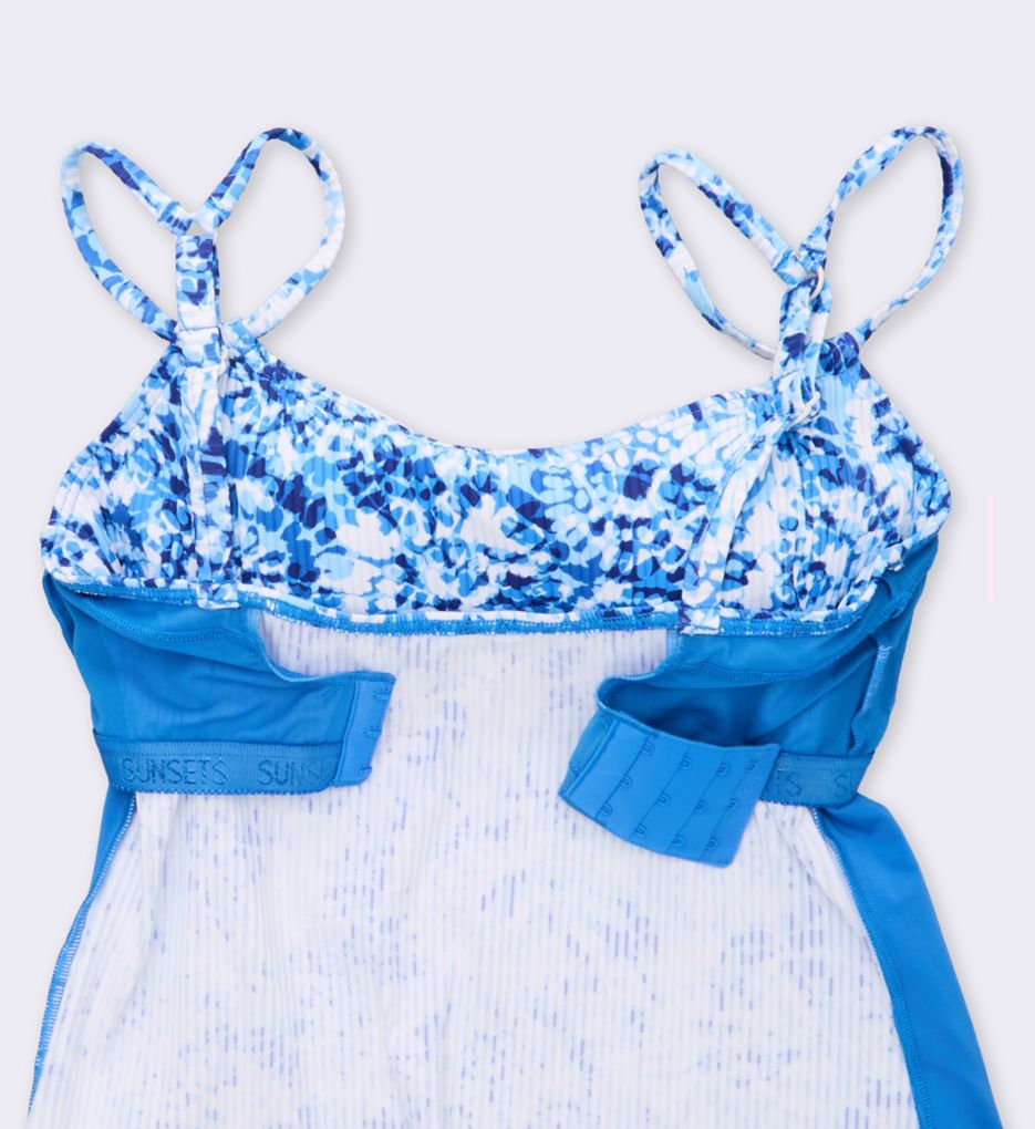 Sunsets Island Ink Rib Taylor Tankini Swim Top 75IIR - Image 6