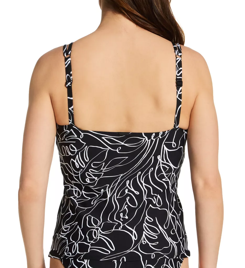 Chasing Sunsets Tankini Swim Top- Taupe & Black Leopard – The