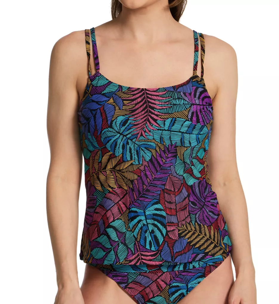 Sunsets Taylor D/DD Cup Underwire Tankini Top - Black