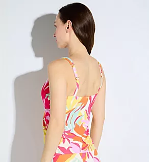 Tropicolor Crepe Taylor Tankini Swim Top Tropicolor Crepe 34D