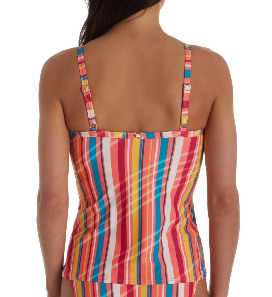 Bungalow Stripe Forever Underwire Tankini Swim Top-bs