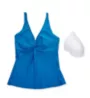 Sunsets Electric Blue Forever Tankini Swim Top 77EB - Image 6