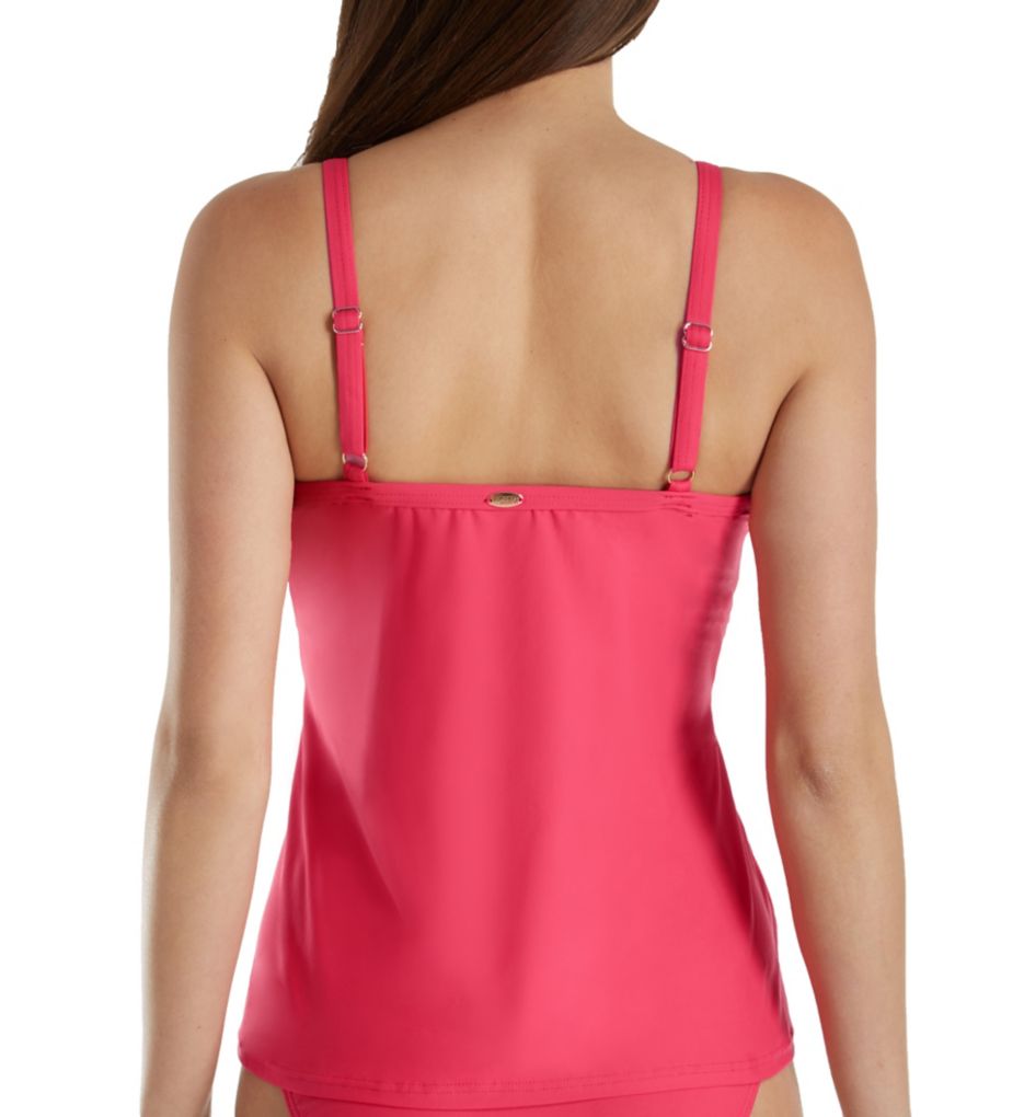 Lovers Coral Forever Underwire Tankini Swim Top-bs