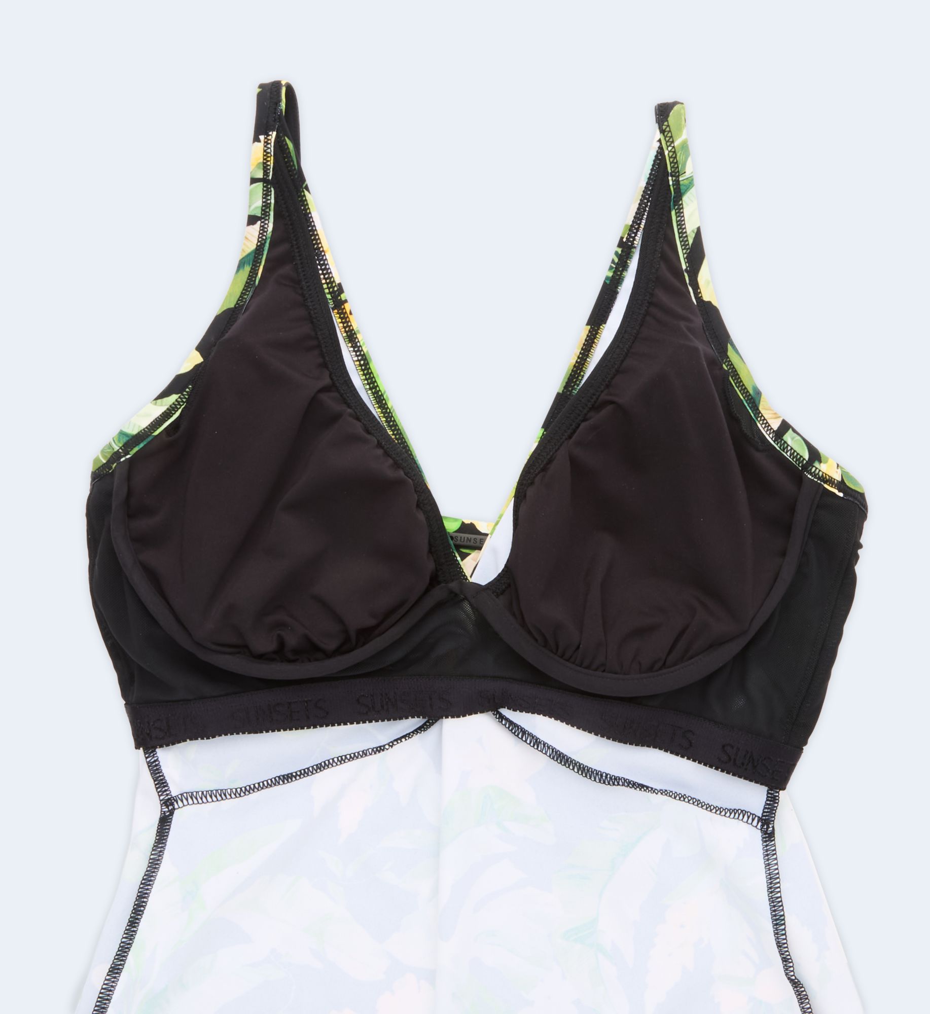 Sunsets Night Bloom Forever Underwire Tankini Swim Top 77NBM - Image 7