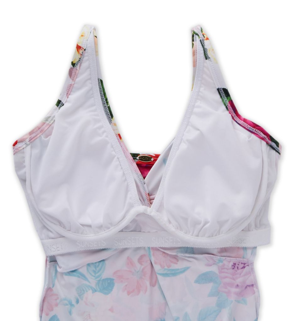 Rose Garden Forever Underwire Tankini Swim Top-cs3