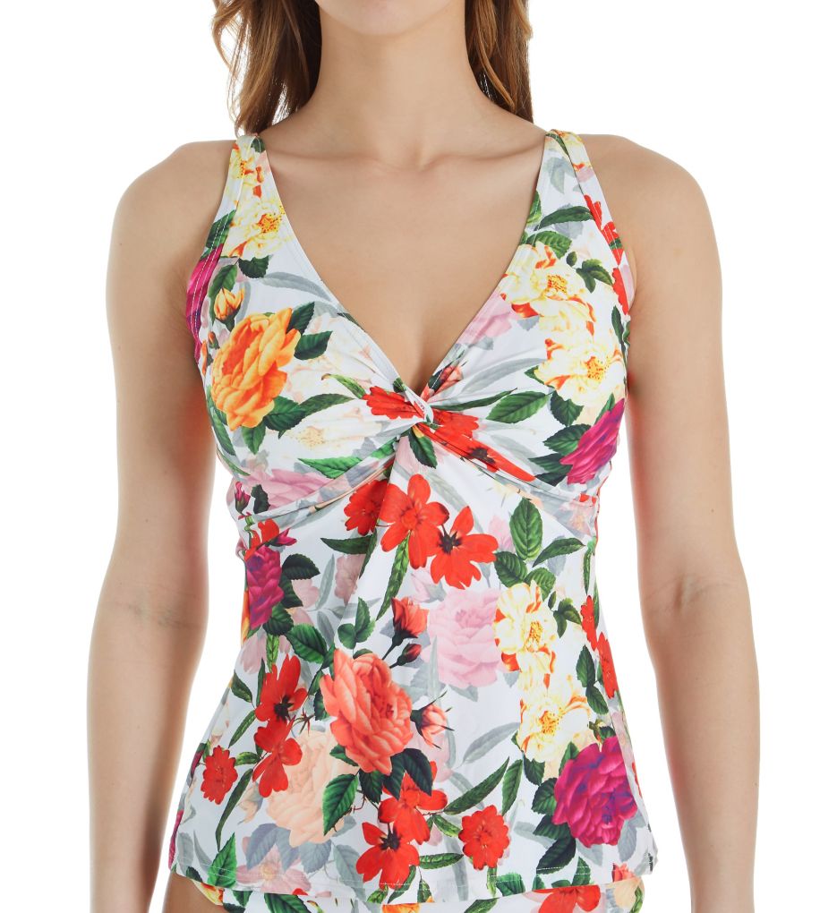 Rose Garden Forever Underwire Tankini Swim Top-fs