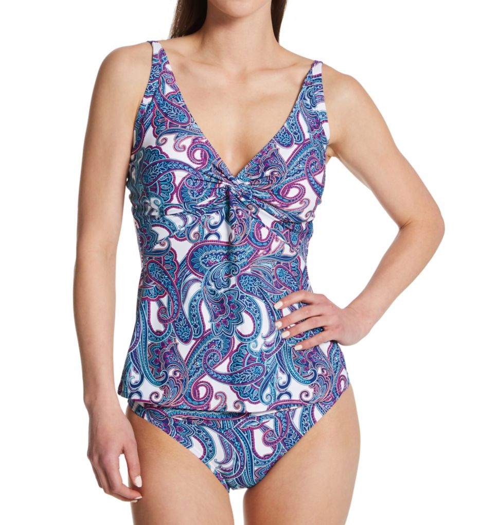Sunsets Regatta Paisley Forever Tankini Swim Top 77RP - Image 3