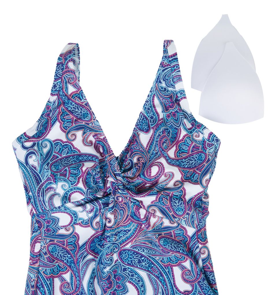 Sunsets Regatta Paisley Forever Tankini Swim Top 77RP - Image 4
