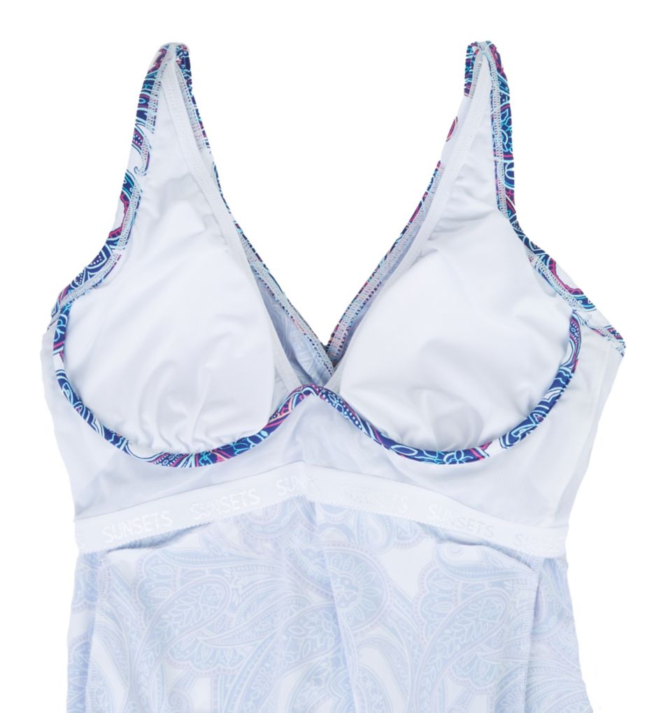 Sunsets Regatta Paisley Forever Tankini Swim Top 77RP - Image 5