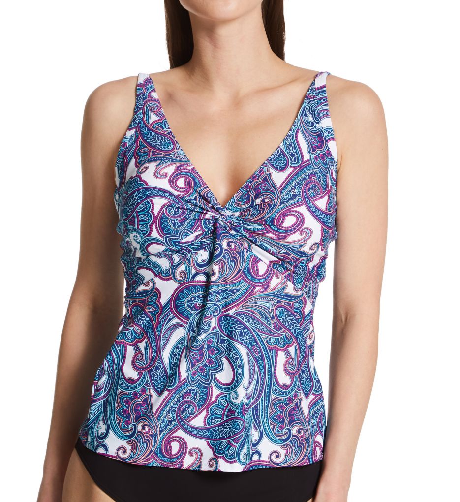 Sunsets Regatta Paisley Forever Tankini Swim Top 77RP - Image 1