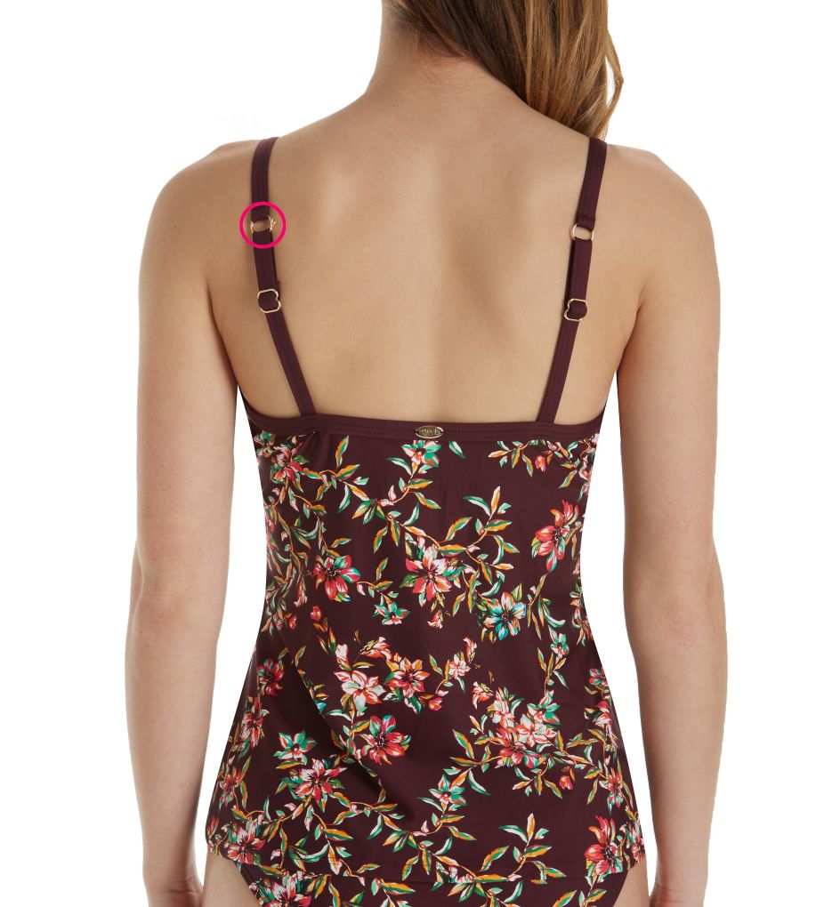 Rosewood Vines Forever Underwire Tankini Swim Top-bs