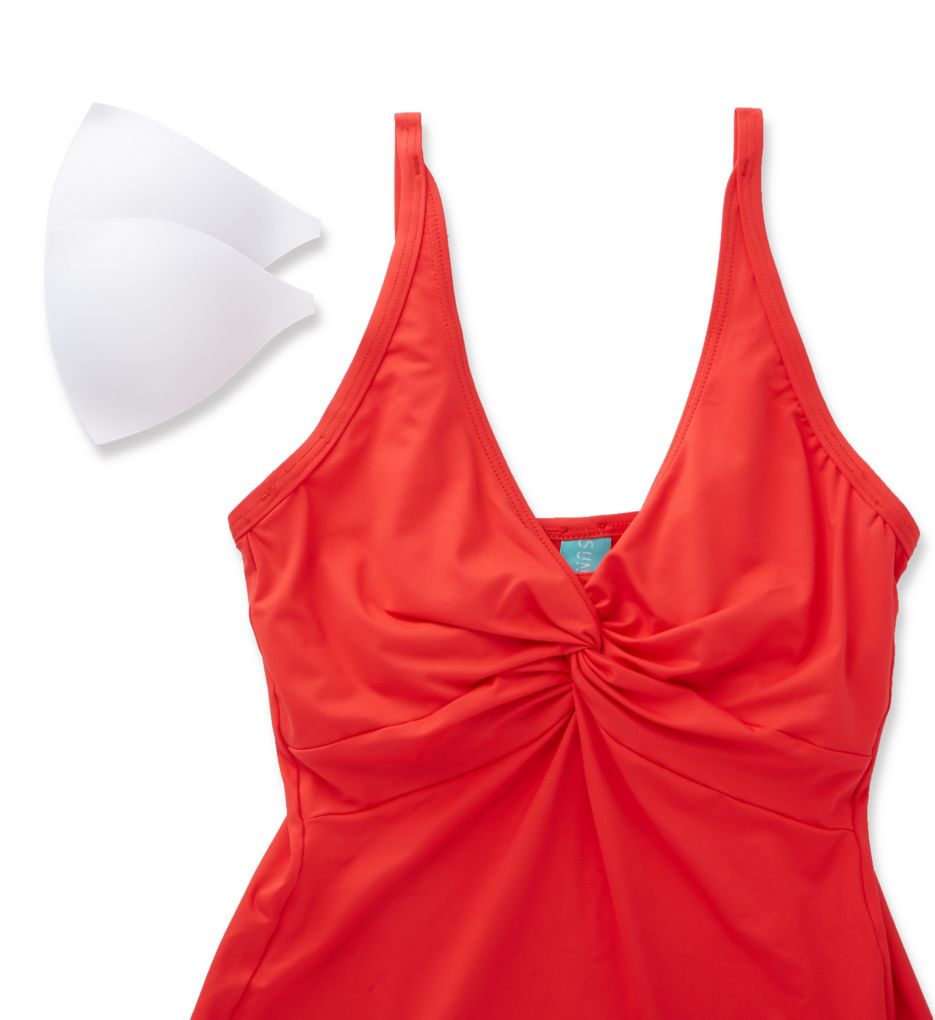 Scarlet Forever Underwire Tankini Swim Top-cs5