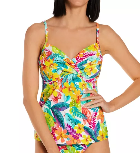 Sunsets Tropical Adventure Crossroads Tankini Swim Top 79TA