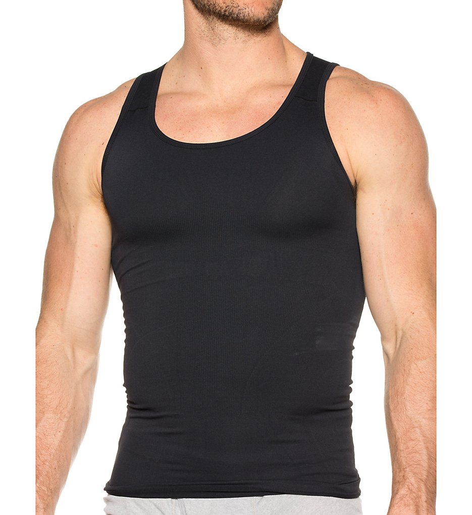 Svelte 7105 Shapewear 360 Stretch Compression Tank (Black)