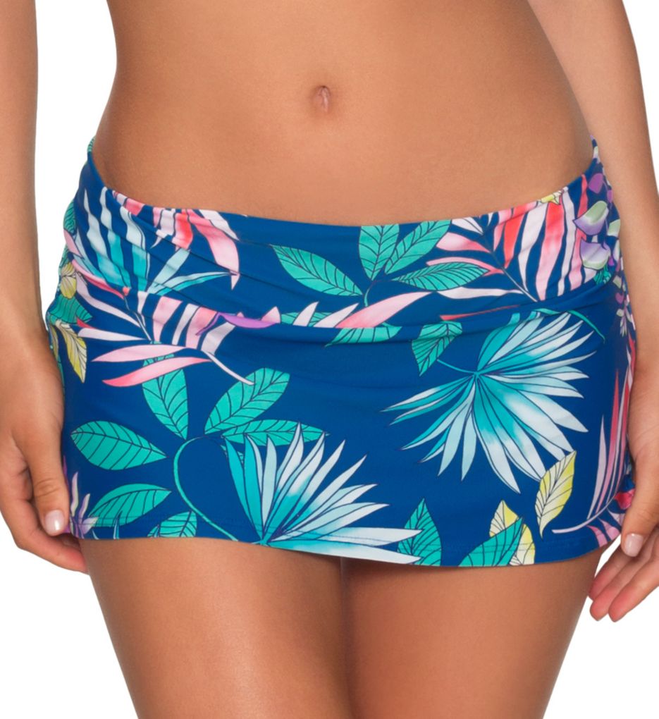 Pacific Oasis Aloha Skirted Hipster Swim Bottom