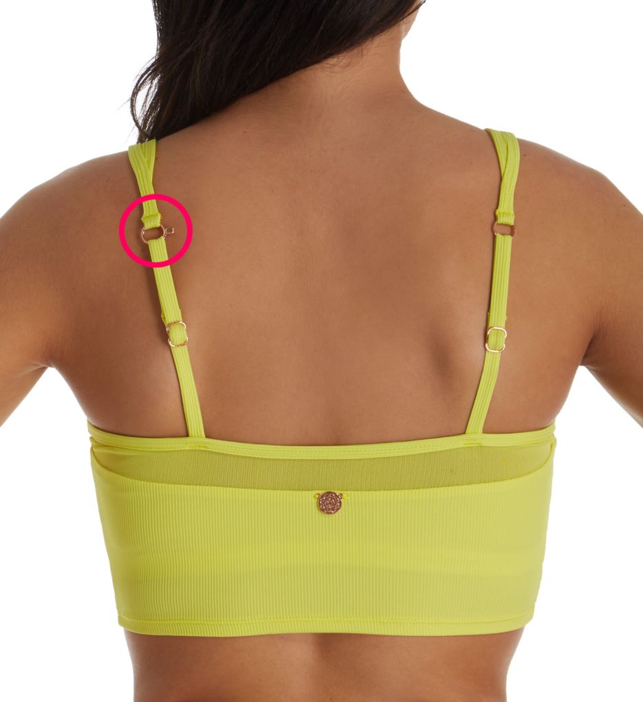 Lemon Drop Capri Cropped Tank Bikini Swim Top